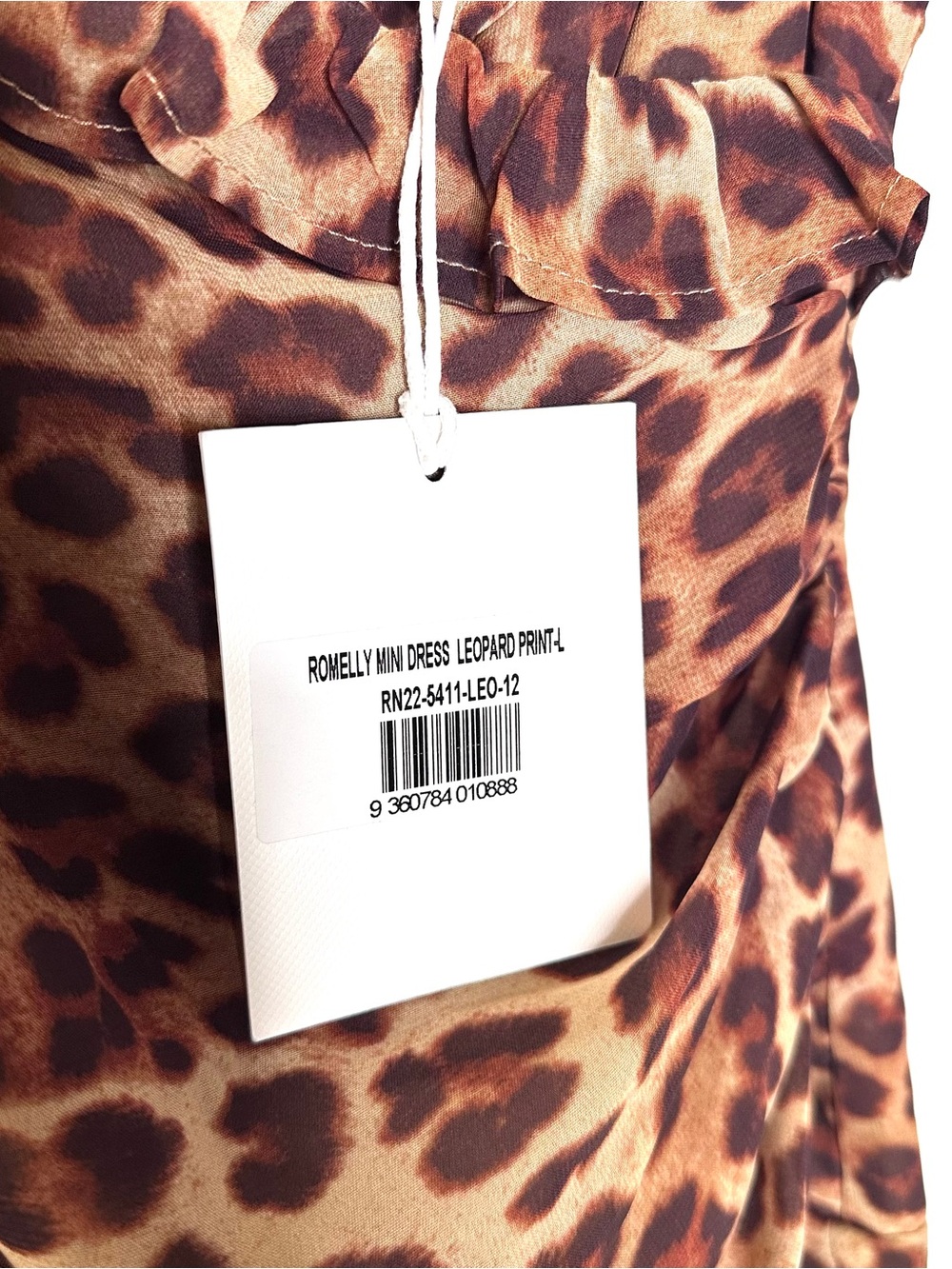 RUNAWAY THE LABEL
ROMELLY MINI DRESS - LEOPARD PRINT L - Picture 7 of 8